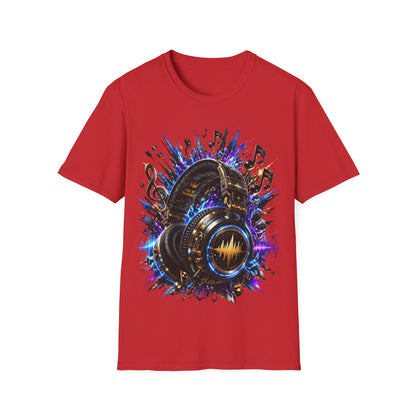 FEEL THE FREQUENCY - ((BIG PRINT)) -  Unisex Soft Style T-Shirt
