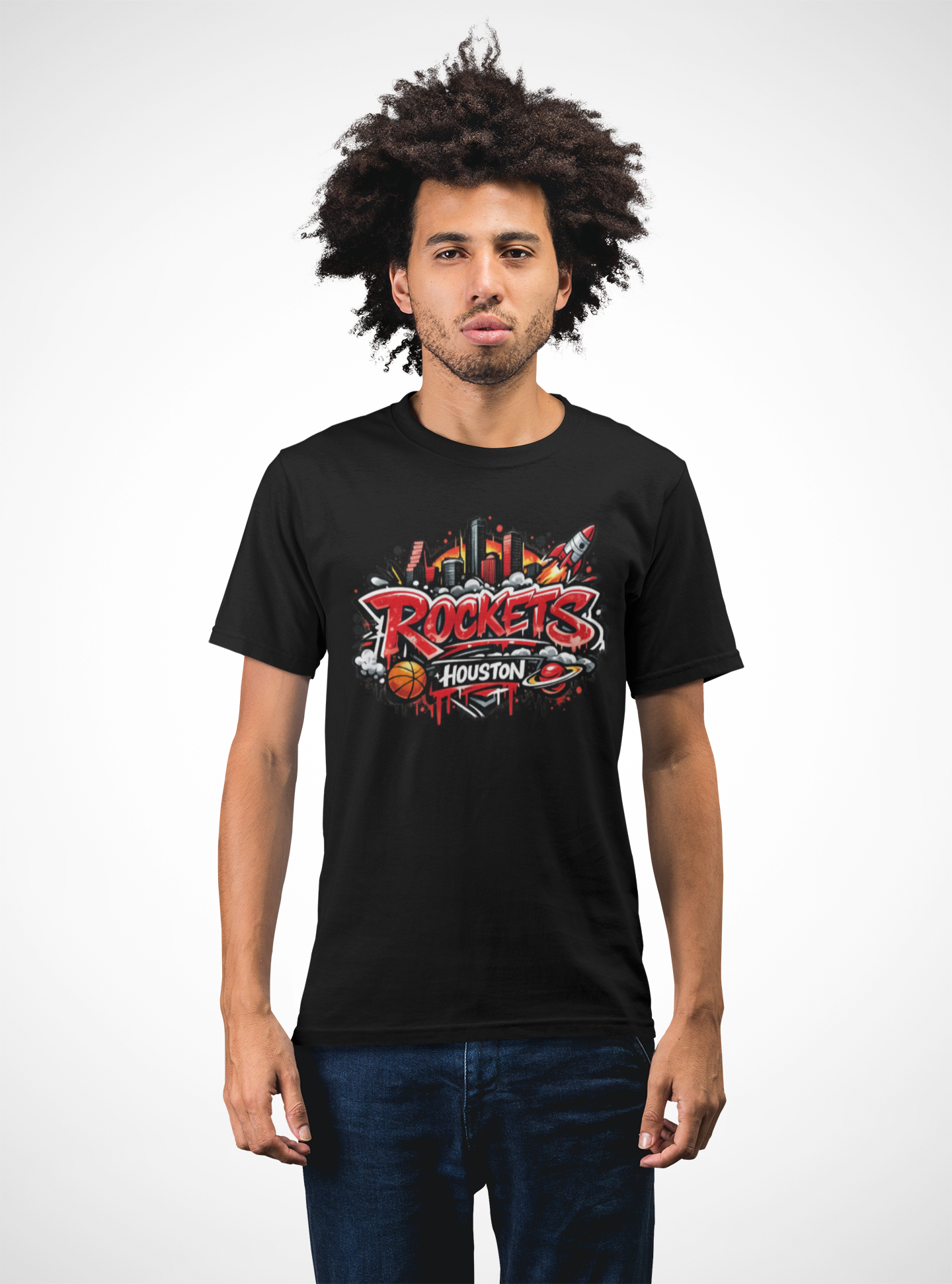 HOUSTON ROCKETS - DESIGN - Unisex Soft Style T-Shirt