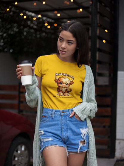 Don't talk to me, before coffee - Unisex Soft Style T-Shirt