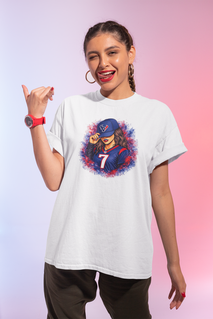 TEXANS Girl Fan - Latina - Unisex Soft Style T-Shirt