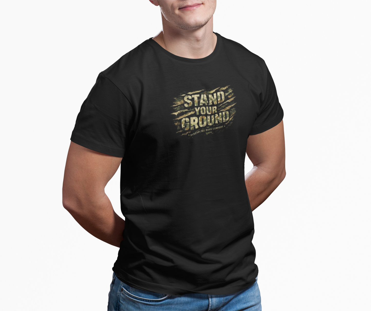 STAND YOUR GROUND-DICIPLINE OVER COMFORT - Unisex Soft Style T-Shirt