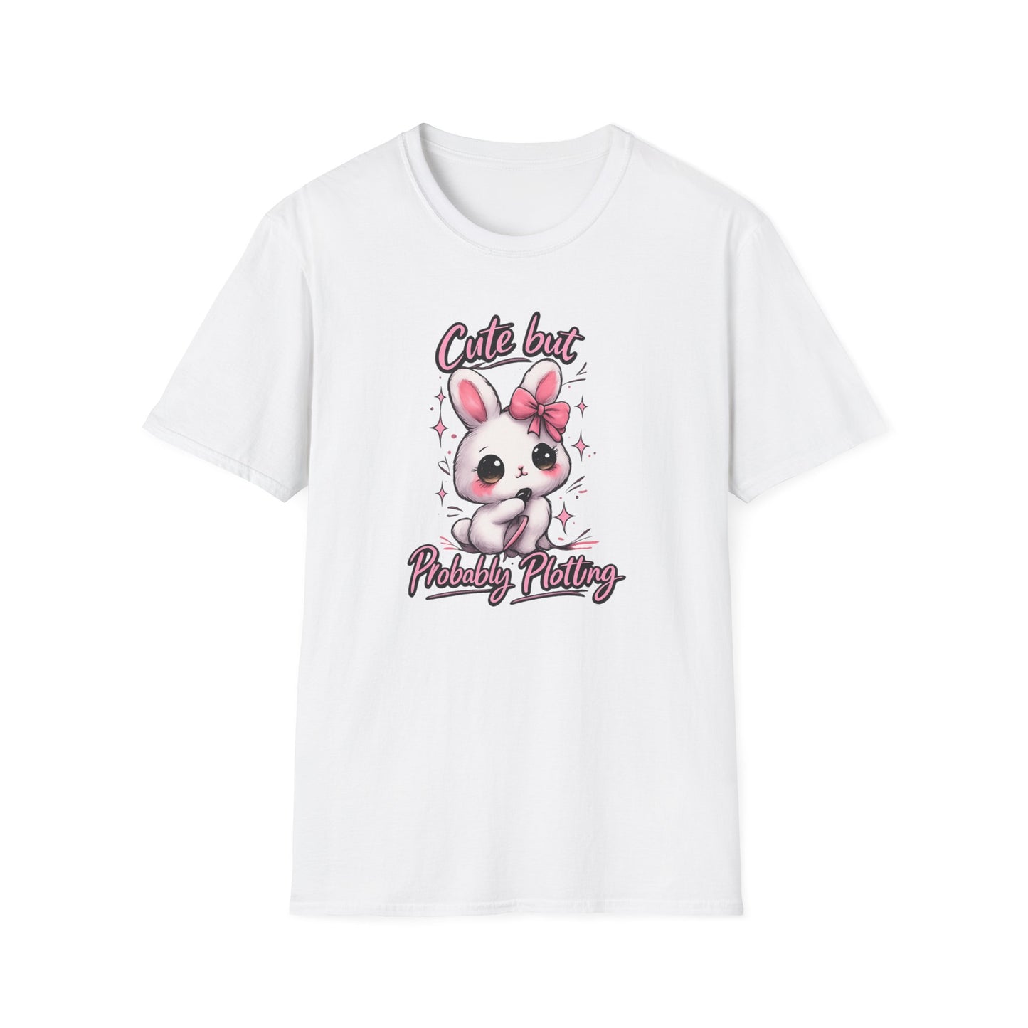CUTE BUT PROBABLY PLOTTING - Unisex Soft Style T-Shirt