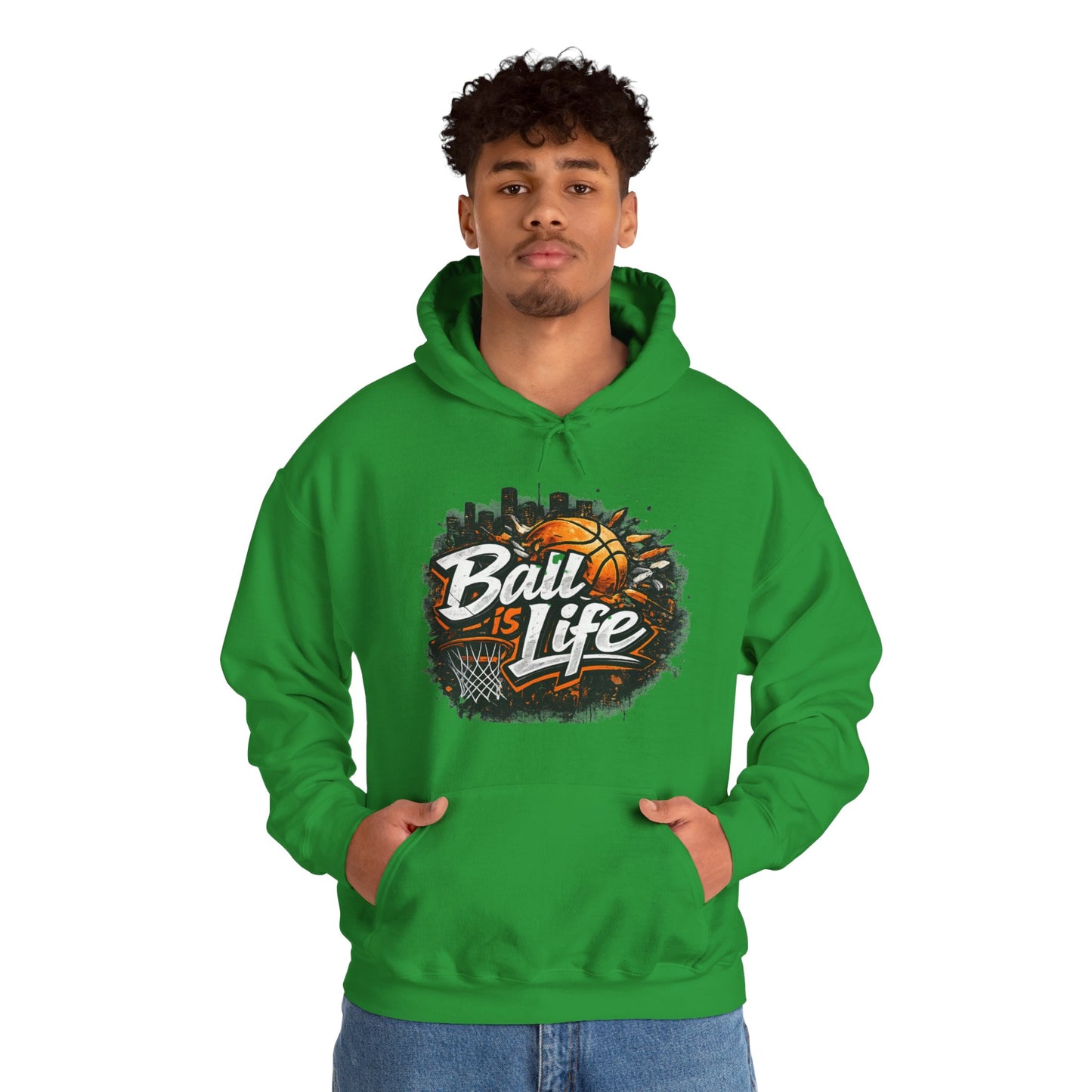 Ball Is Life Hoodie | Basketball Streetwear Graphic Unisex Pull-Over