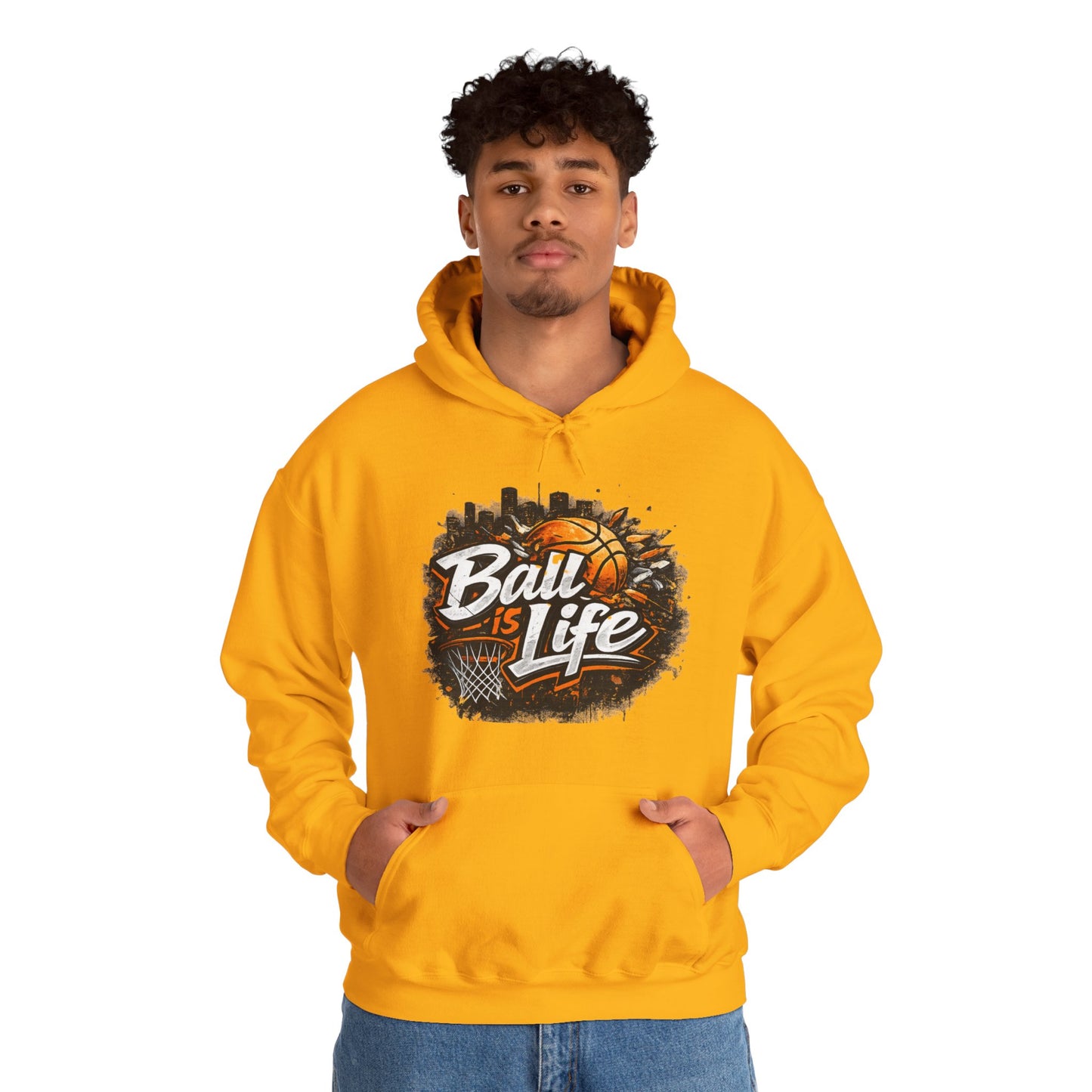 Ball Is Life Hoodie | Basketball Streetwear Graphic Unisex Pull-Over