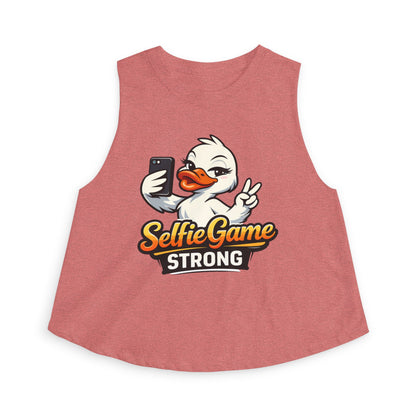SELFIE GAME STRONG - Women's Crop Top