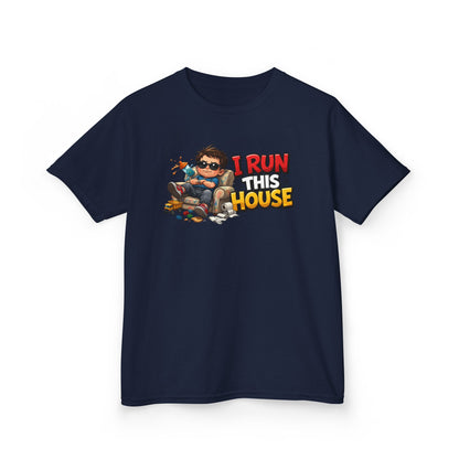 I RUN THIS HOUSE - Kid's Cotton Tee