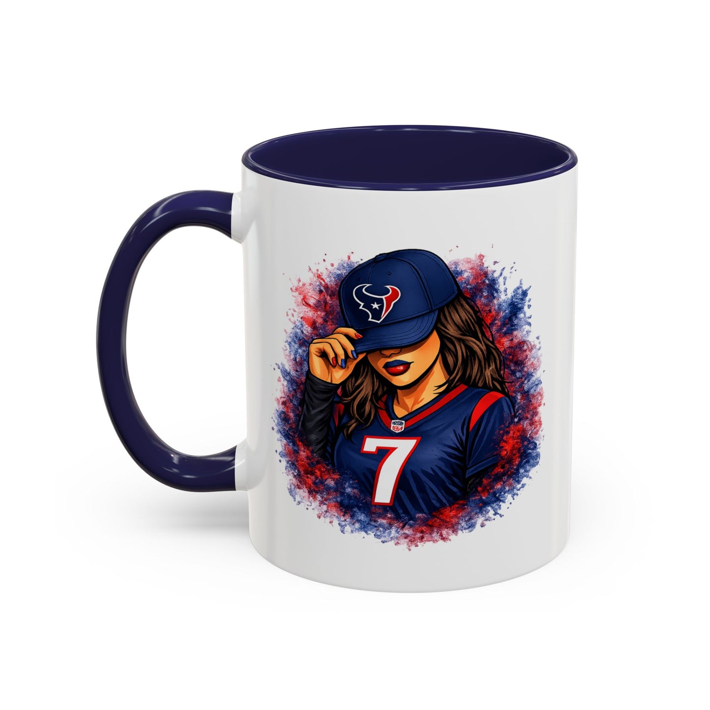 TEXANS GIRL REPPIN - Accent Coffee Mug (11, 15oz)