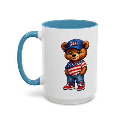 BERRY - REPPIN THE USA - Accent Coffee Mug (11, 15oz)