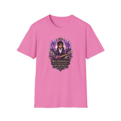 MUSIC IS THE ULTIMATE POWER - Unisex Soft Style T-shirt