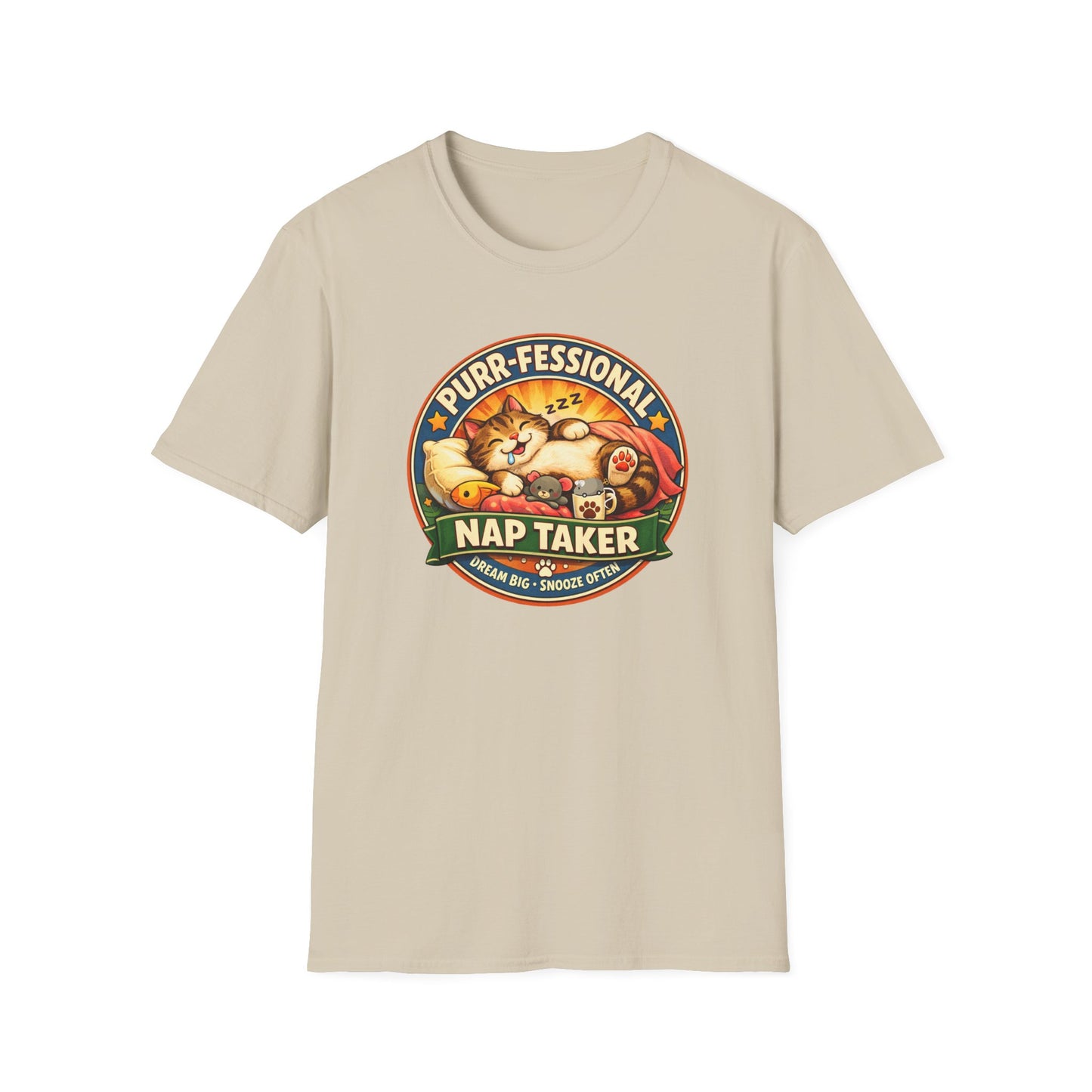 PURR-FESSIONAL NAP TAKER - Unisex Soft Style T-Shirt