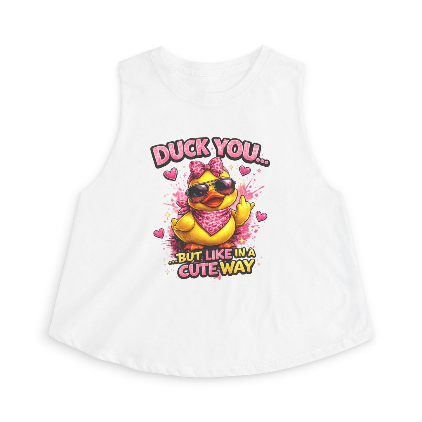 DUCK YOU BUT IN A CUTE WAY - Women's Crop Top