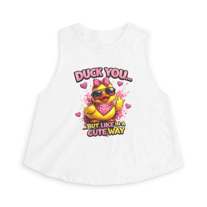 DUCK YOU BUT IN A CUTE WAY - Women's Crop Top