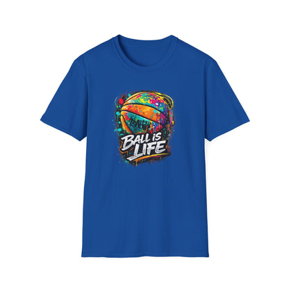 BALL IS LIFE - COLORUL - Unisex Soft Style T-Shirt