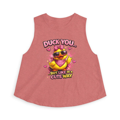 DUCK YOU BUT IN A CUTE WAY - Women's Crop Top