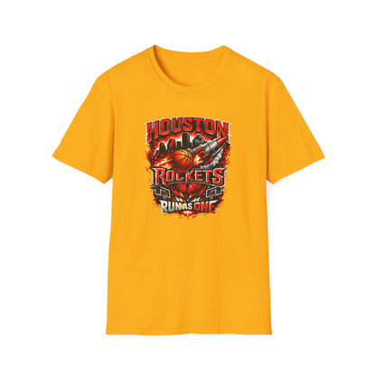 HOUSTON ROCKETS-RUN AS ONE - Unisex Soft Style T-shirt