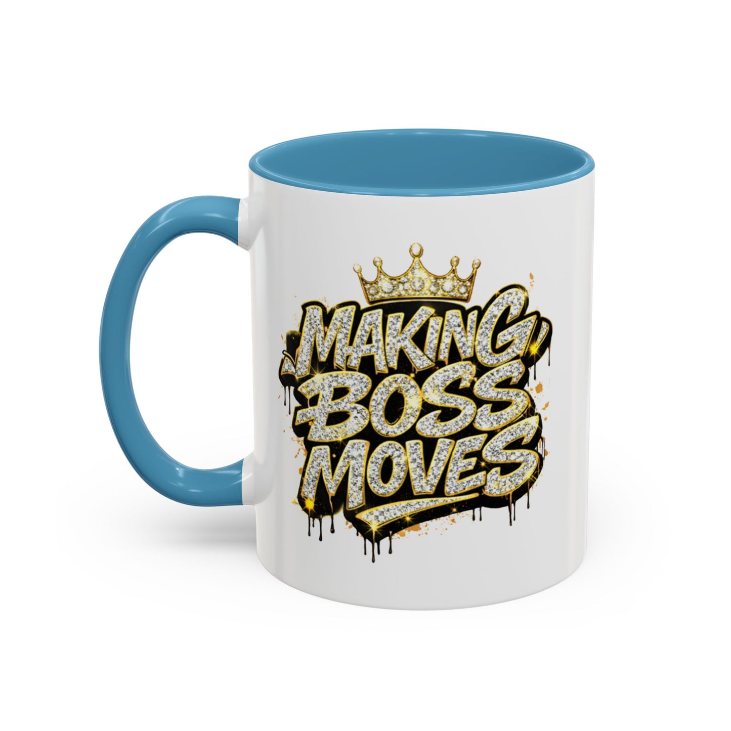 MAKING BOSS MOVES - Accent Coffee Mug (11, 15oz)