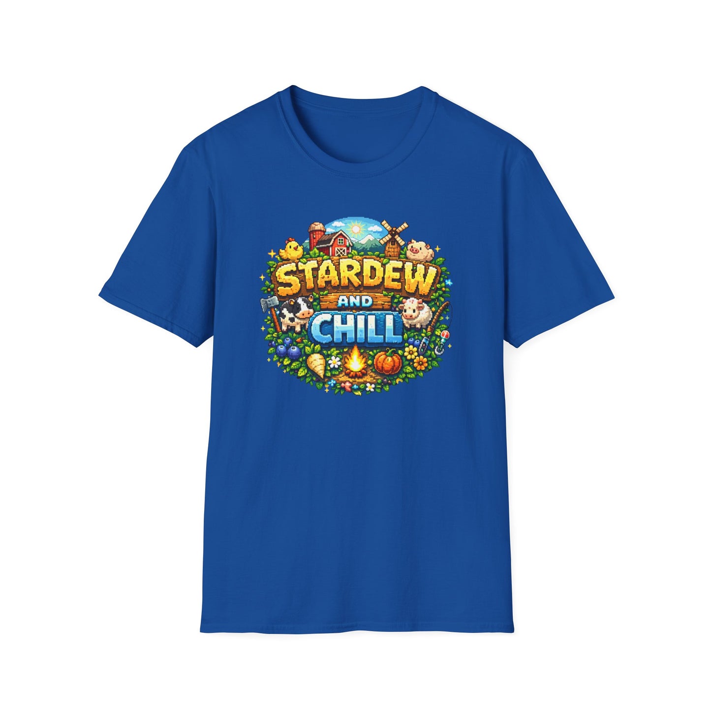 STARDEW AND CHILL - Unisex Soft Style T-Shirt