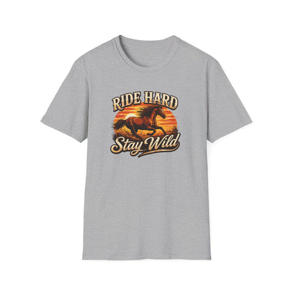 RIDE HARD-STAY WILD - Unisex Soft Style T-Shirt