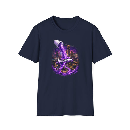 PURPLE HOUSTON - Unisex Soft Style T-Shirt