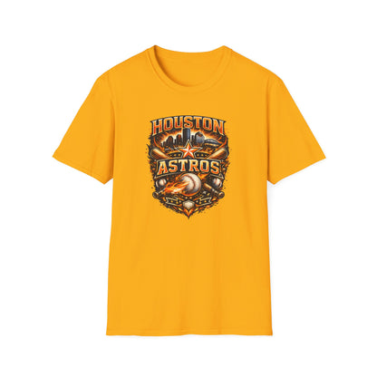 HOUSTON ASTROS VINTAGE DESIGN - Unisex Soft Style T-shirt