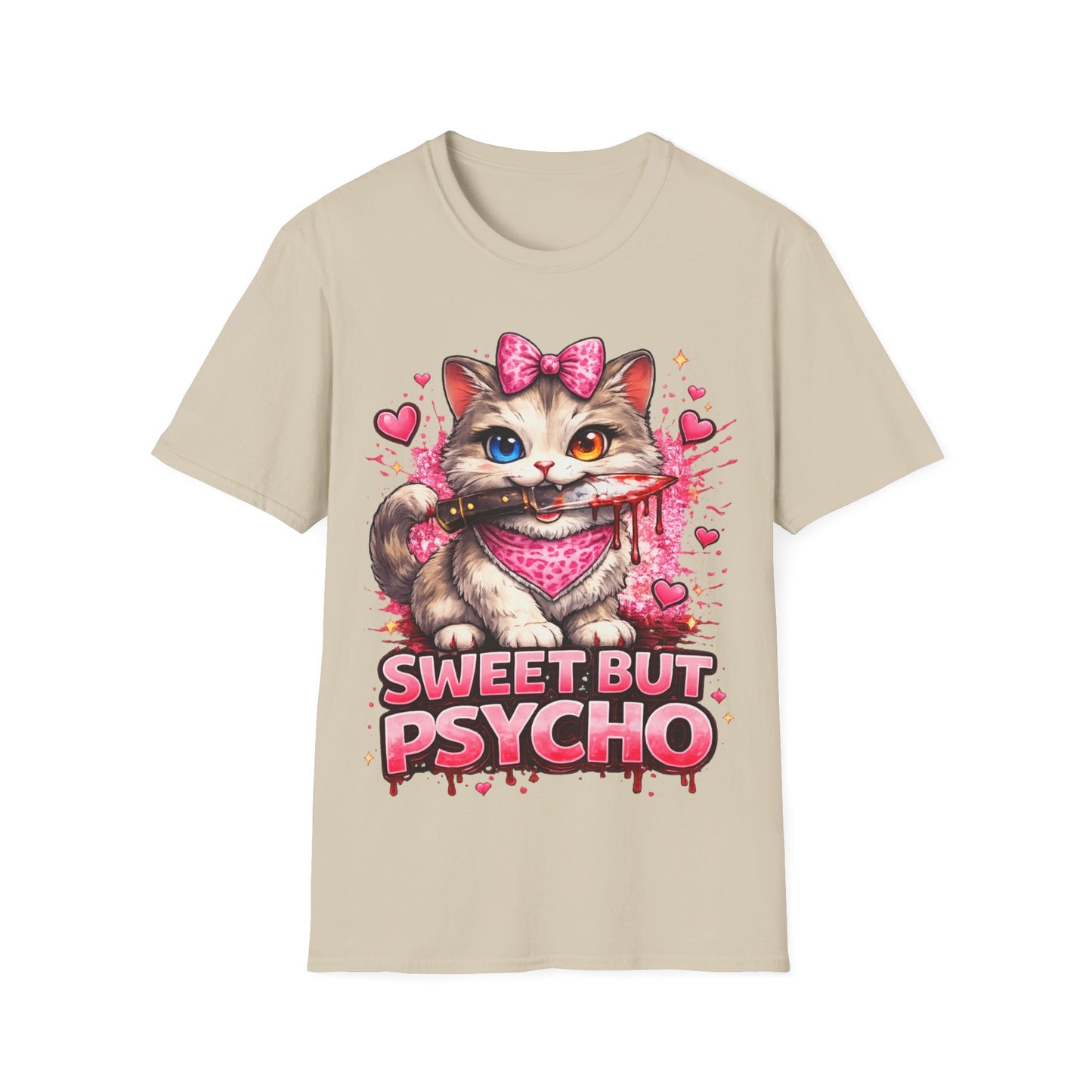 SWEET BUT PSYCHO - ((BIG PRINT))  Unisex Soft Style T-Shirt
