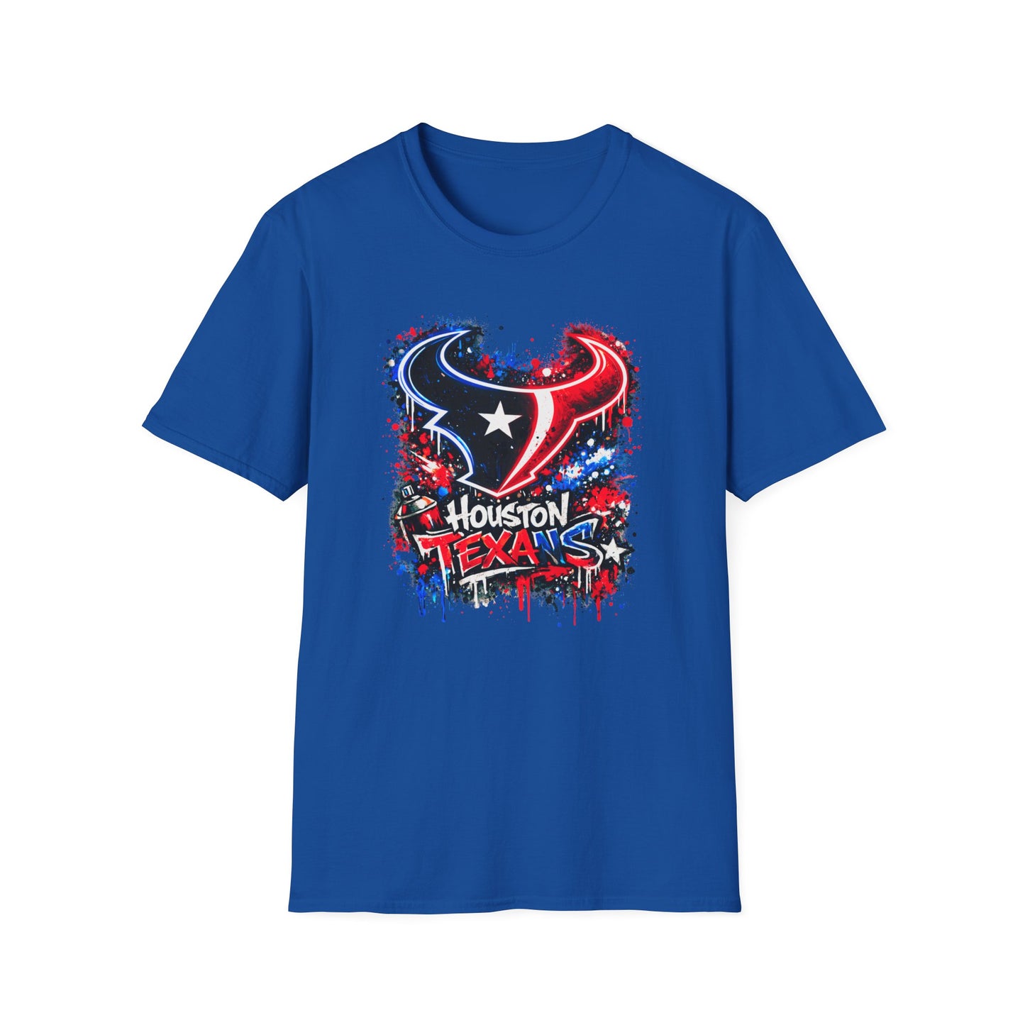 HOUSTON TEXANS - Graffiti Art - Unisex Soft Style T-Shirt
