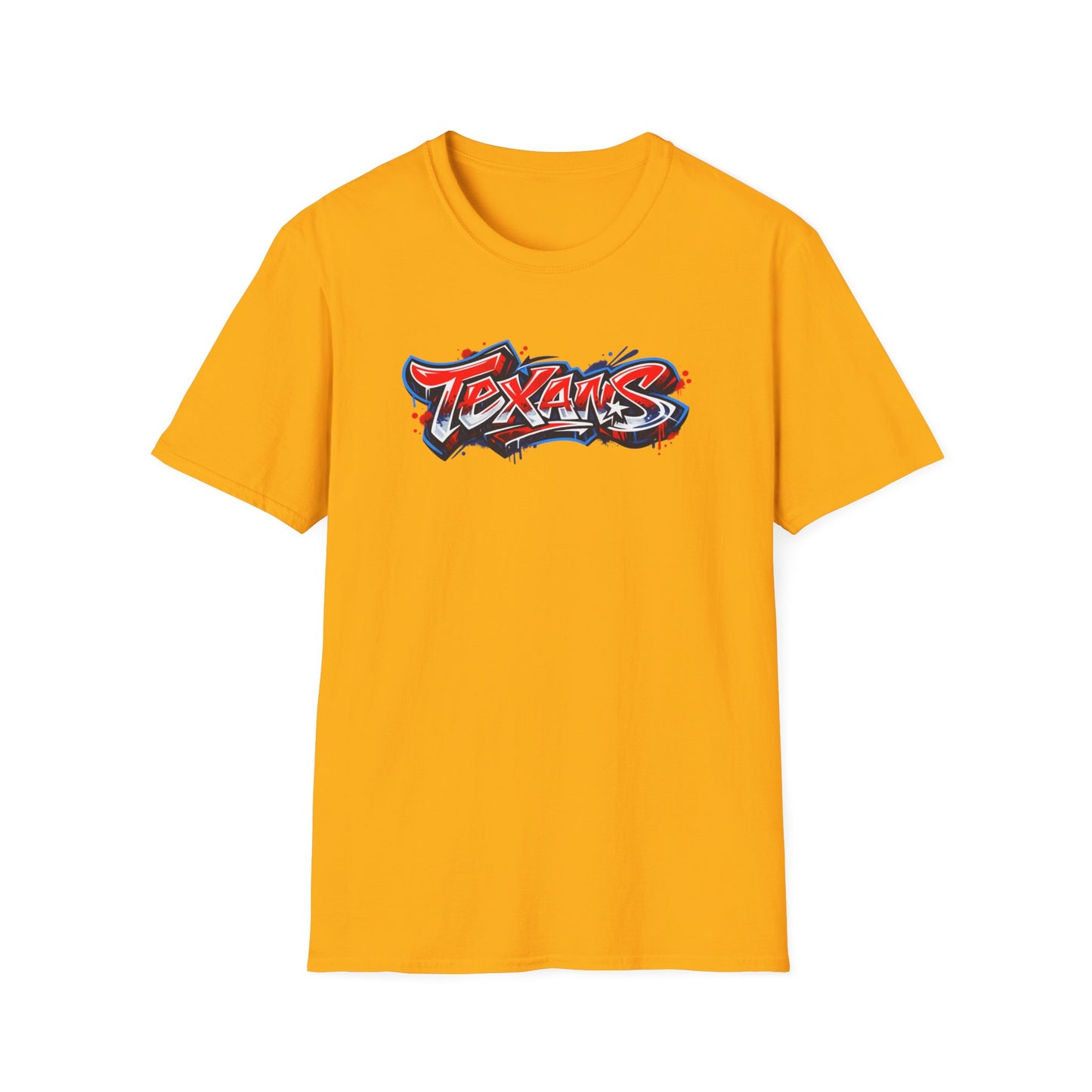TEXANS-GRAFFITI ART  - Unisex Soft Style T-Shirt