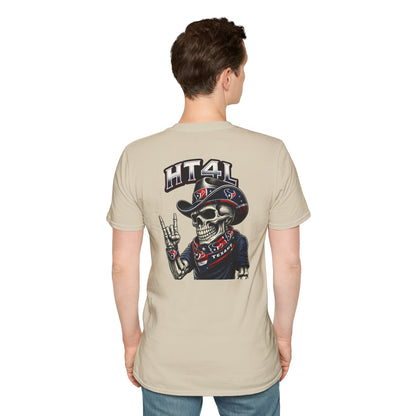 HT4L SKELETON DUDE REP DA H - Unisex Softstyle T-Shirt