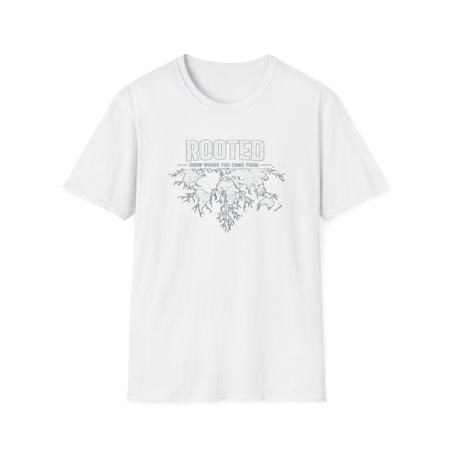 ROOTED-KNOW WHERE YOU COME FROM - Unisex Soft Style T-shirt
