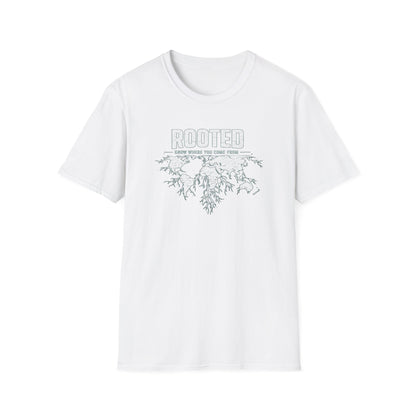 ROOTED-KNOW WHERE YOU COME FROM - Unisex Soft Style T-shirt