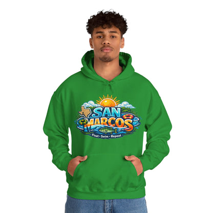 San Marcos Hoodie | Float Swim Repeat Texas River Life Unisex Pull-Over