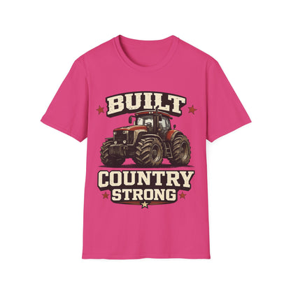 BUILT COUNTRY STRONG - ((BIG PRINT)) - Unisex Soft Style T-Shirt