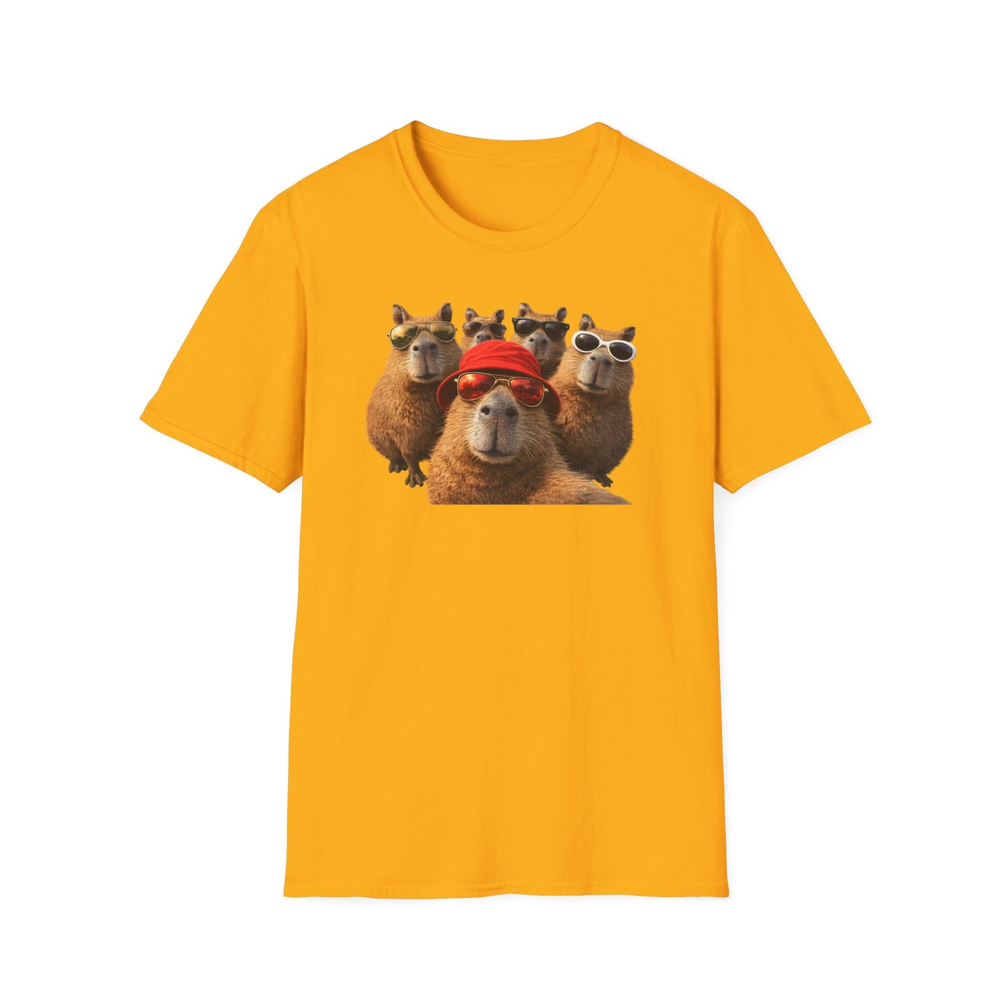 SELFIE TIME - CAPYBARAS - Unisex Soft Style T-Shirt