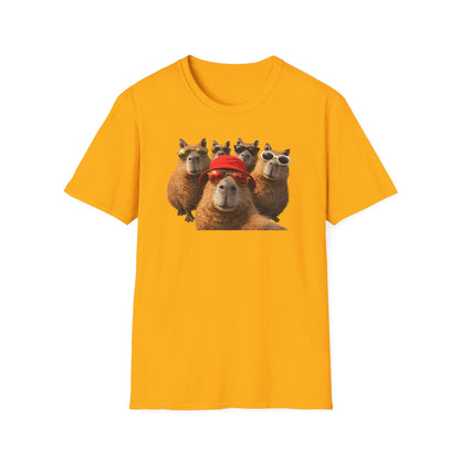 SELFIE TIME - CAPYBARAS - Unisex Soft Style T-Shirt