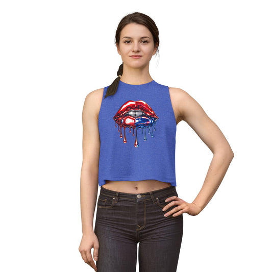 METALLIC LIPS - CROP TOP