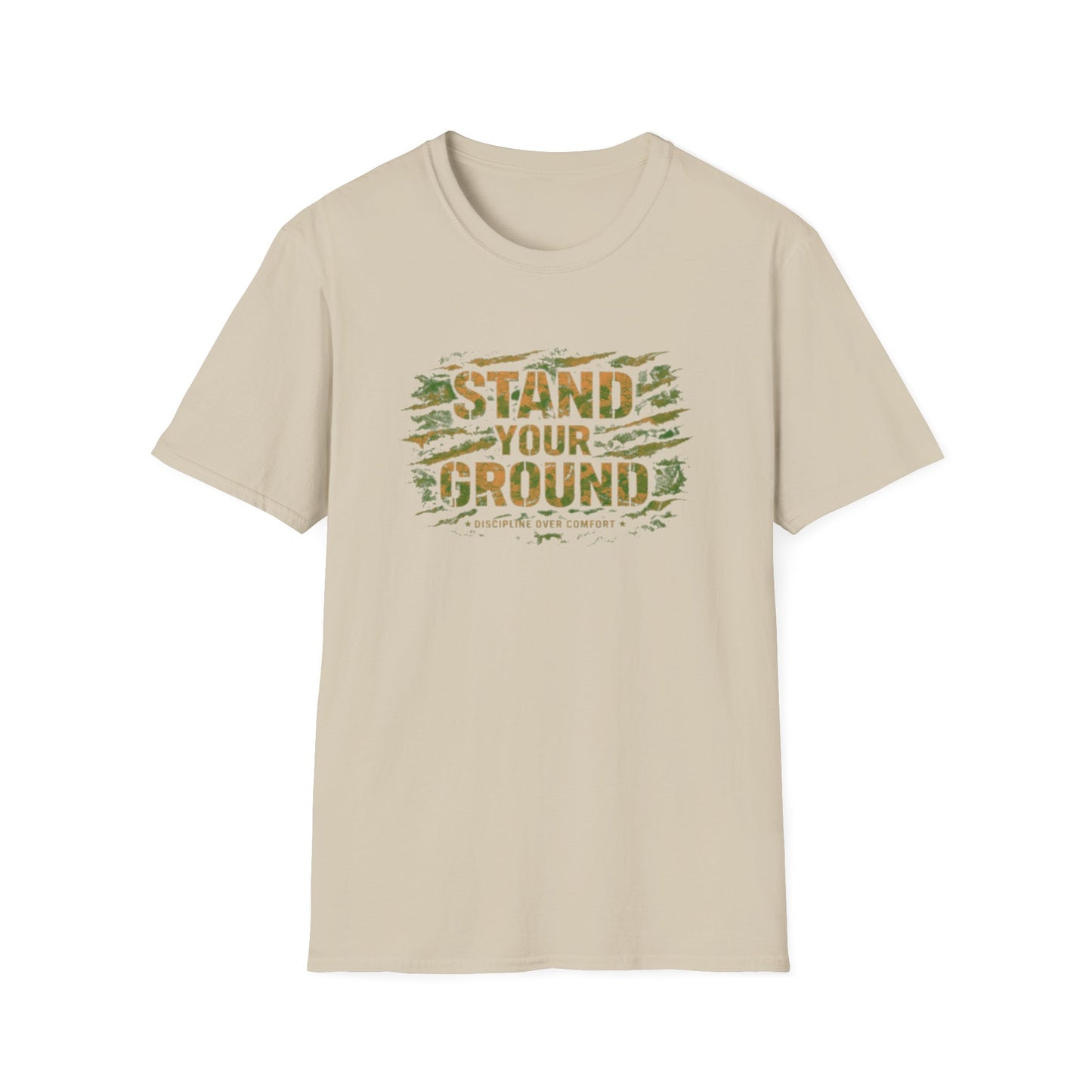 STAND YOUR GROUND-DICIPLINE OVER COMFORT - Unisex Soft Style T-Shirt