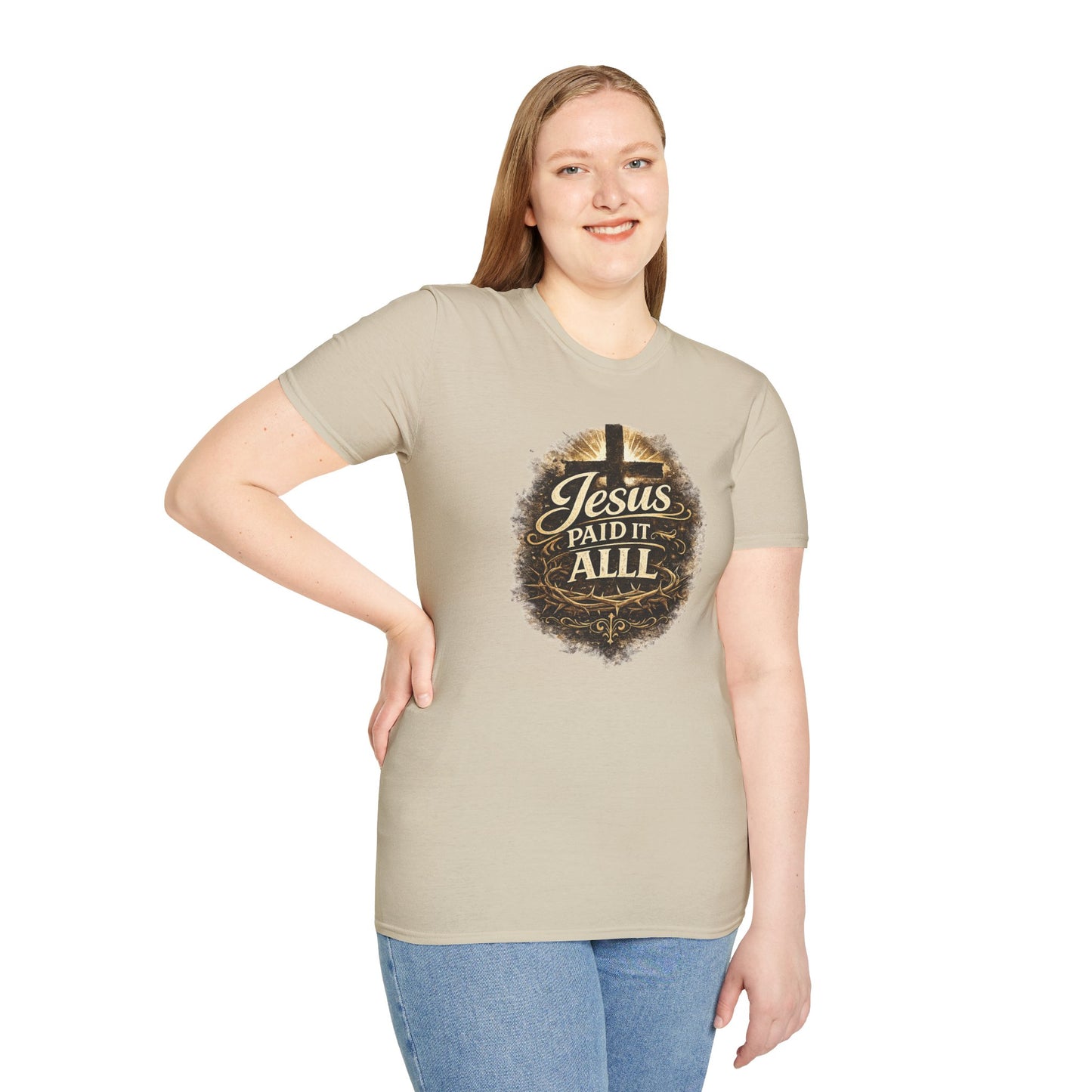 JESUS PAID IT ALL - Unisex Soft Style T-Shirt