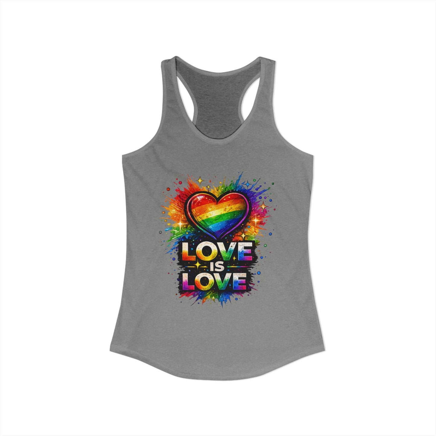 LOVE IS LOVE – Women's Ideal Racerback Tank