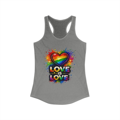 LOVE IS LOVE – Women's Ideal Racerback Tank