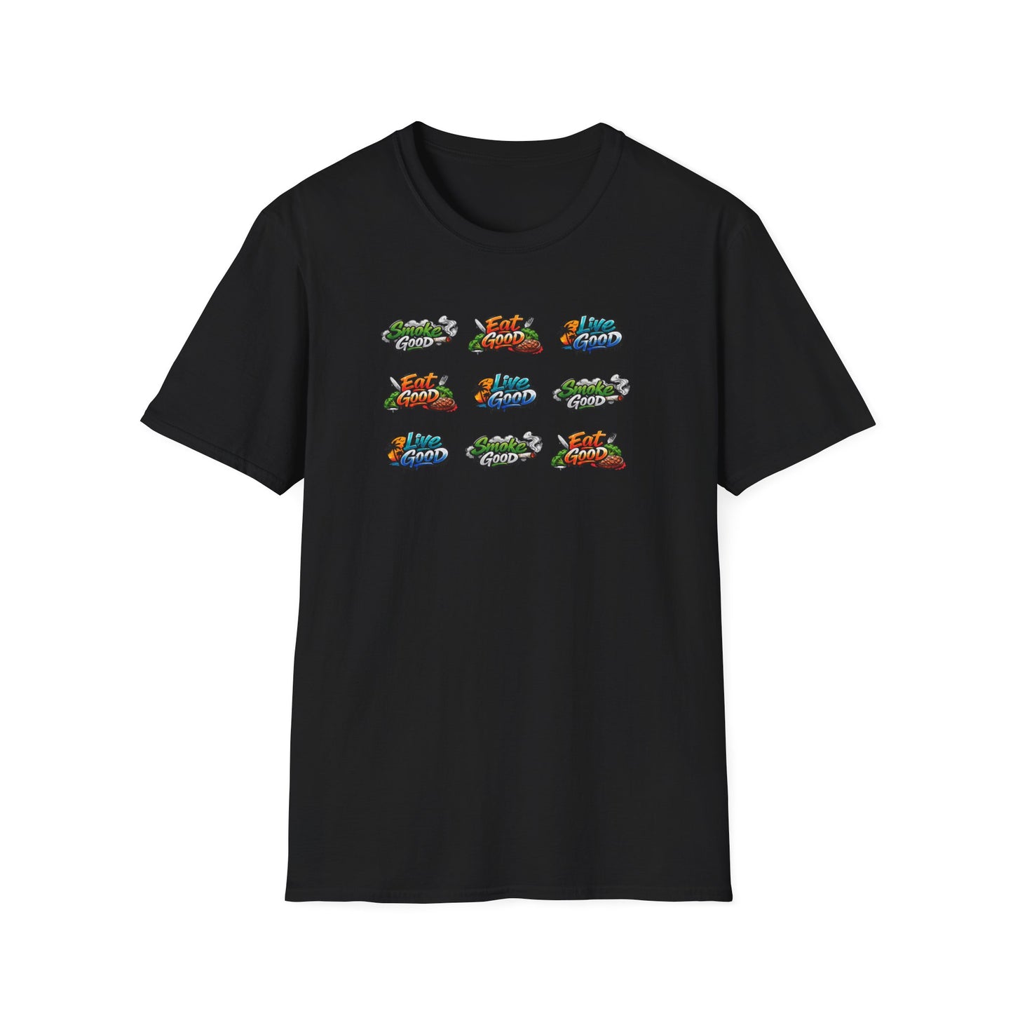 SMOKE GOOD-EAT GOOD-LIVE GOOD - Unisex Softstyle T-Shirt