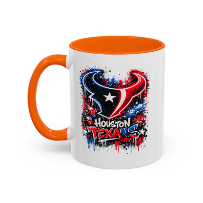 HOUSTON TEXANS - GRAFFITTI ART -Accent Coffee Mug (11, 15oz)
