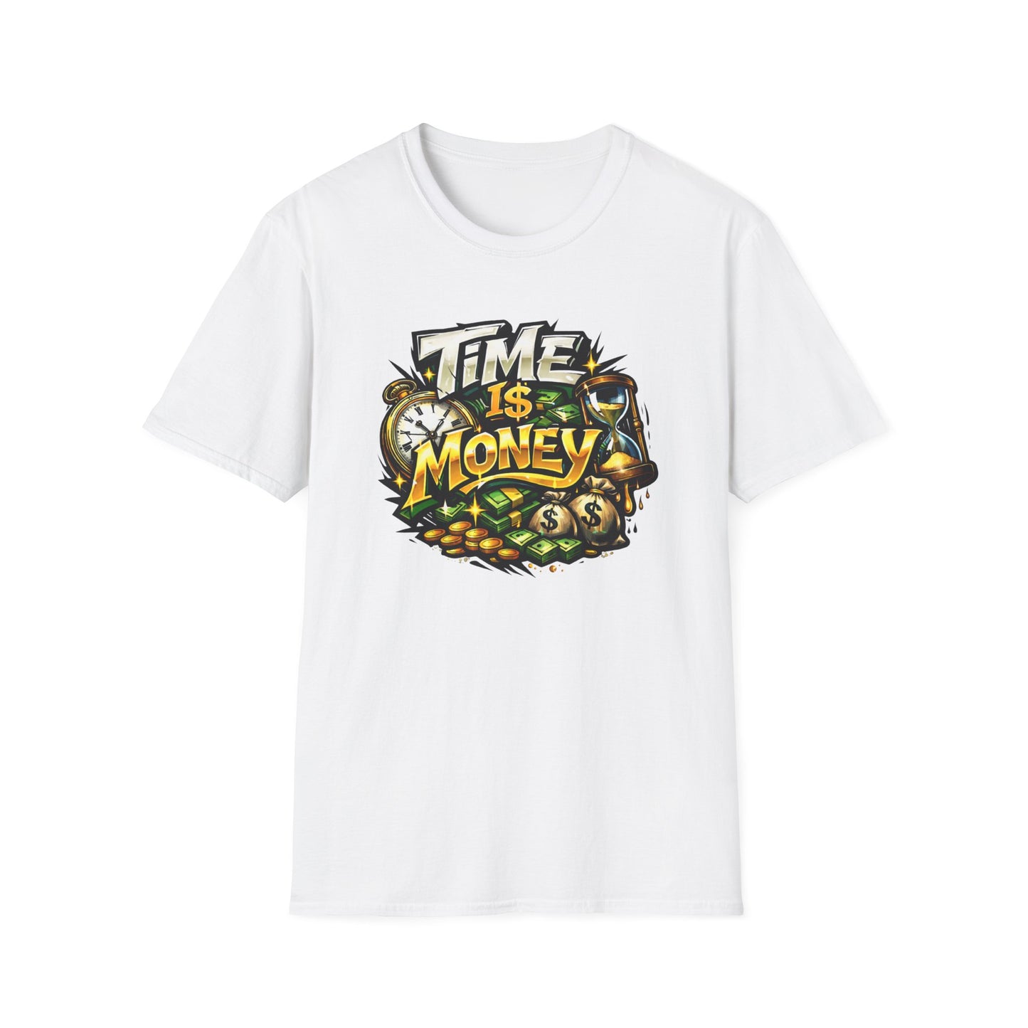 TIME IS MONEY - Unisex Soft Style T-Shirt