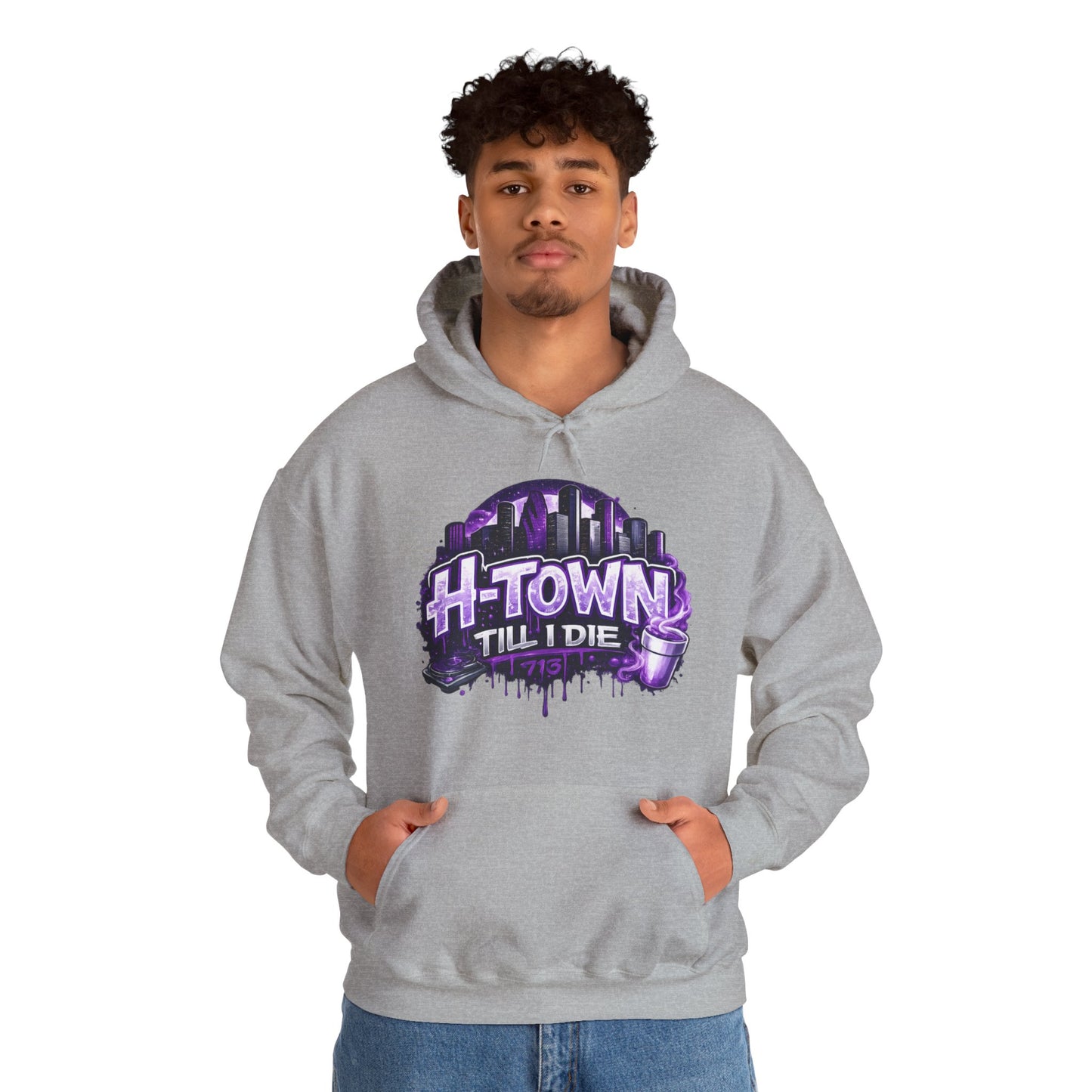 H-Town Til I Die Hoodie | Houston 713 Skyline Streetwear Pull-Over