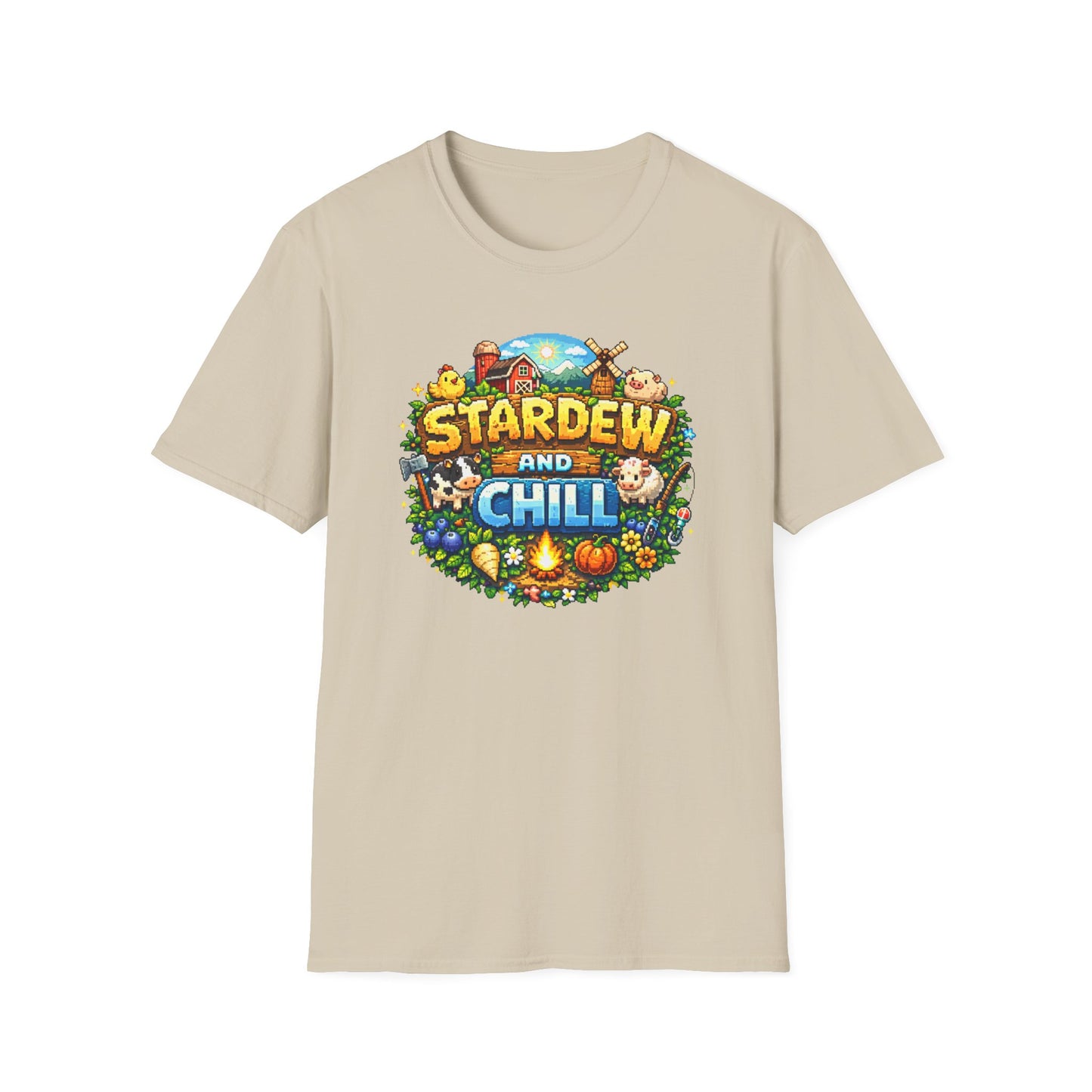 STARDEW AND CHILL - Unisex Soft Style T-Shirt