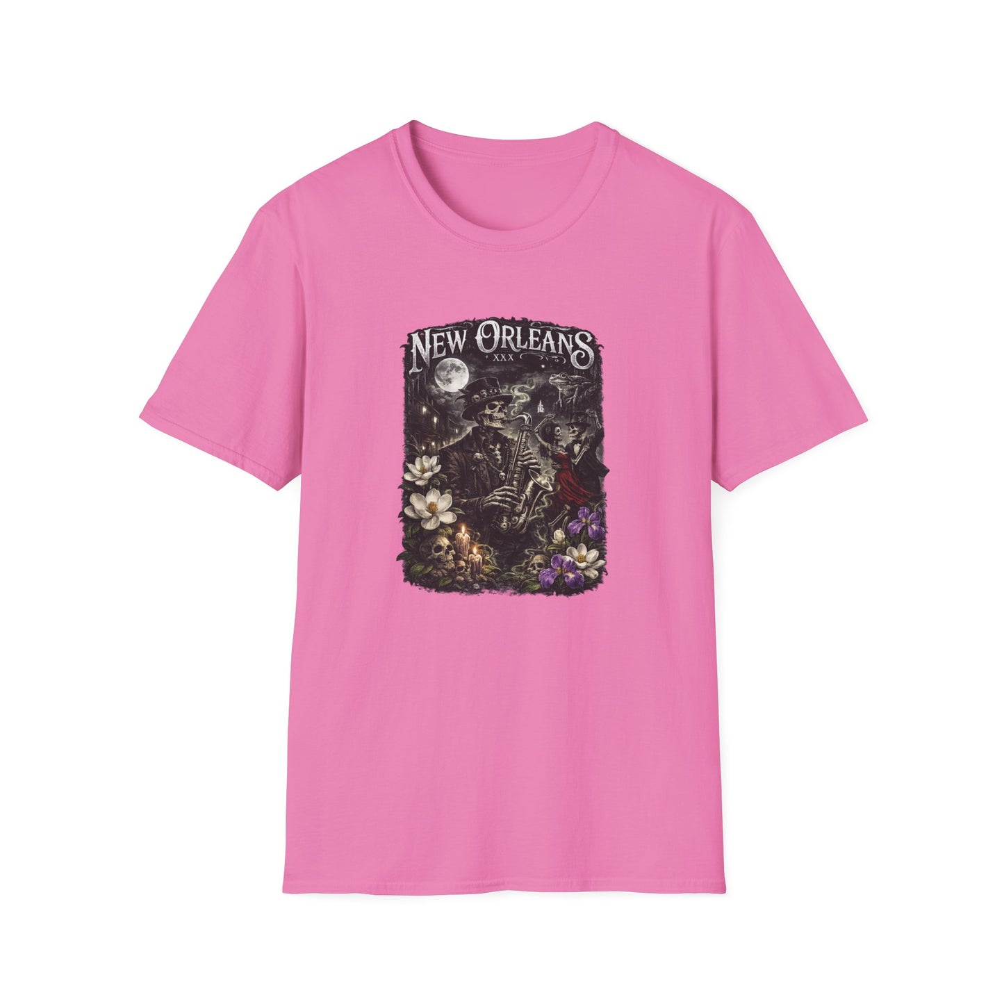 NEW ORLEAN JAZZ VOODOO -  Unisex Soft Style T-Shirt