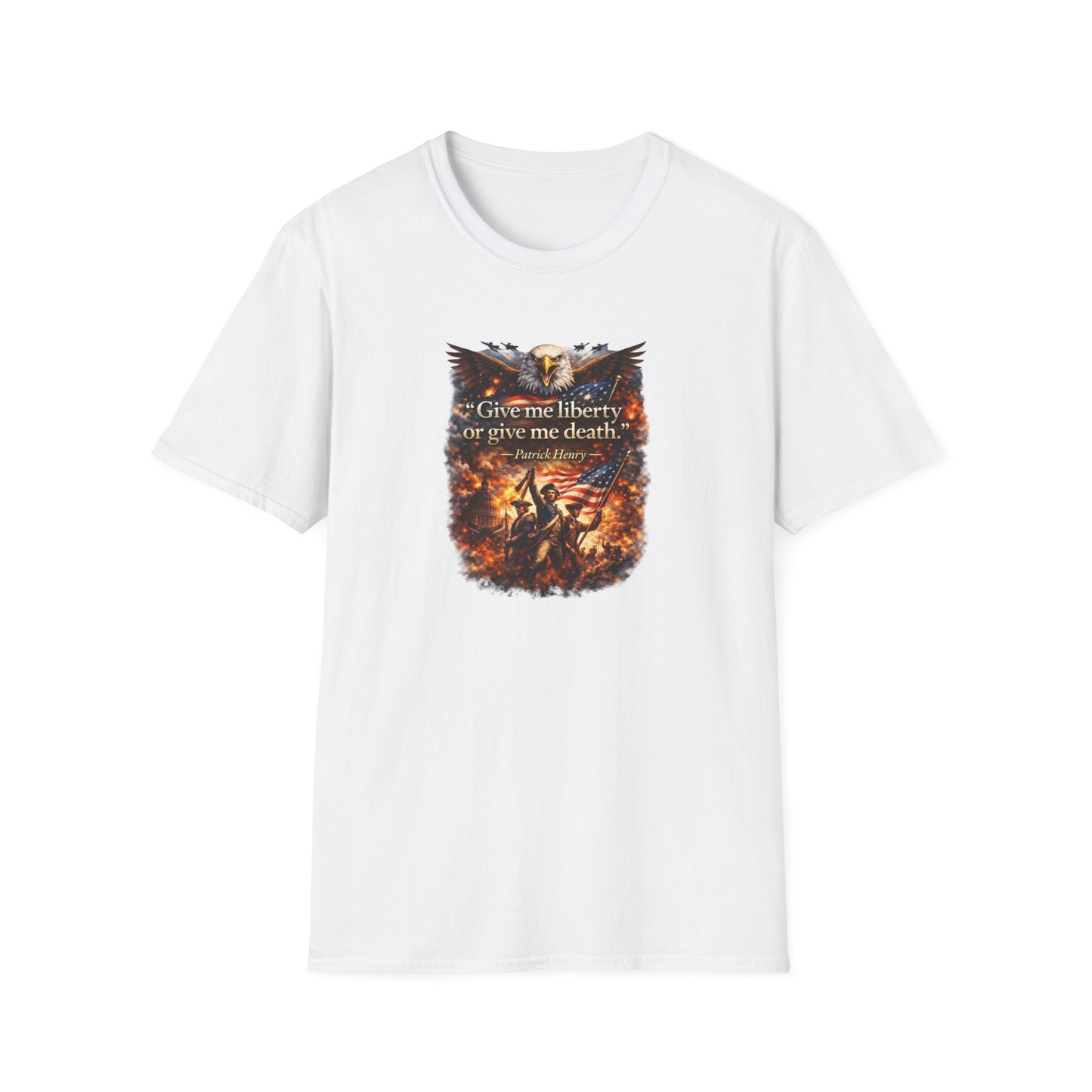 GIVE ME LIBERTY OR GIVE ME DEATH - Unisex Softstyle T-Shirt