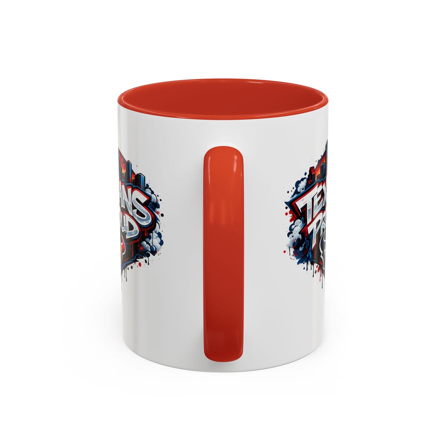 TEXANS PROUD - Accent Coffee Mug (11, 15oz)