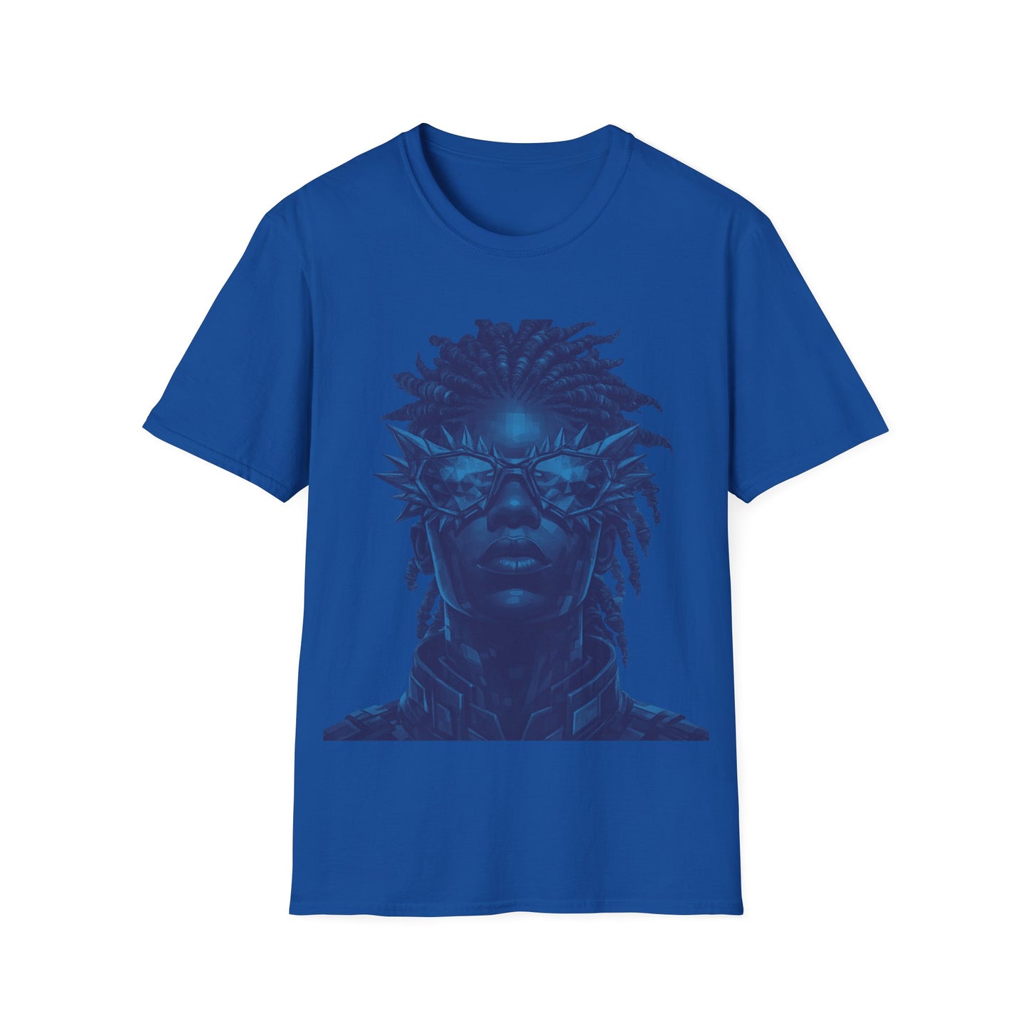 FUTURISTIC DUDE - ((BIG PRINT)) - Unisex Softstyle T-Shirt