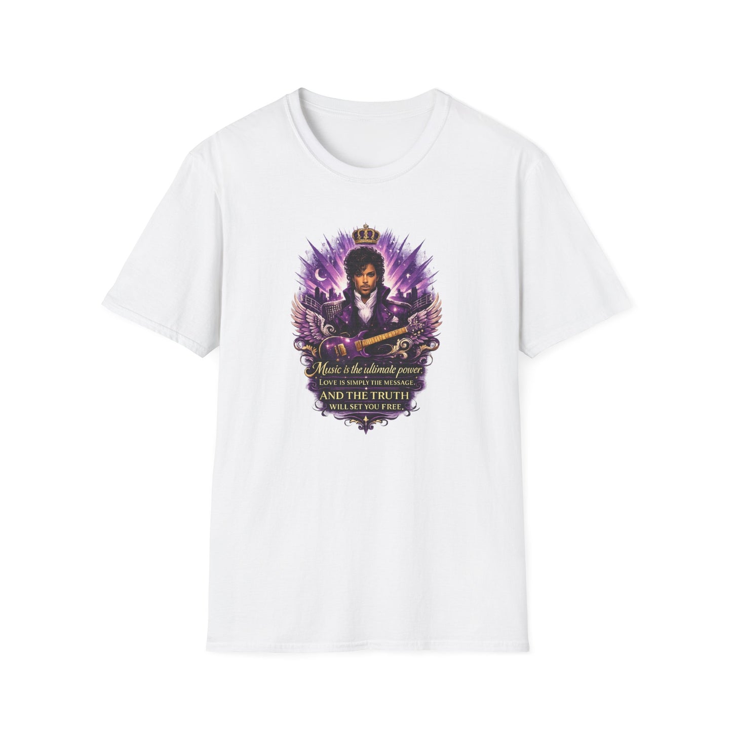 MUSIC IS THE ULTIMATE POWER - Unisex Soft Style T-shirt