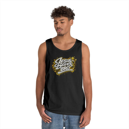 JESUS SAVES BRO - Men's Cotton Tank Top